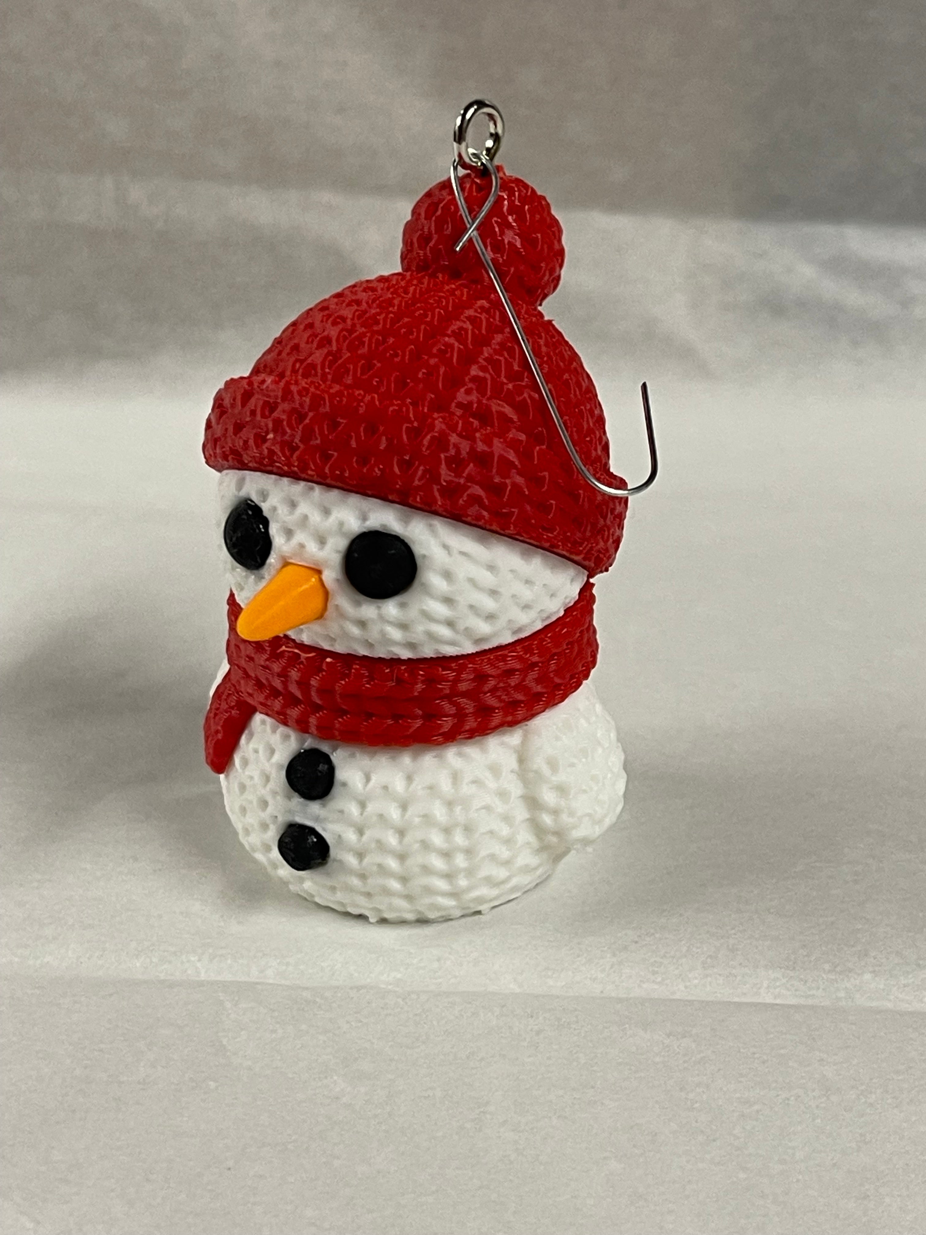 Knitted Snowman Ornament