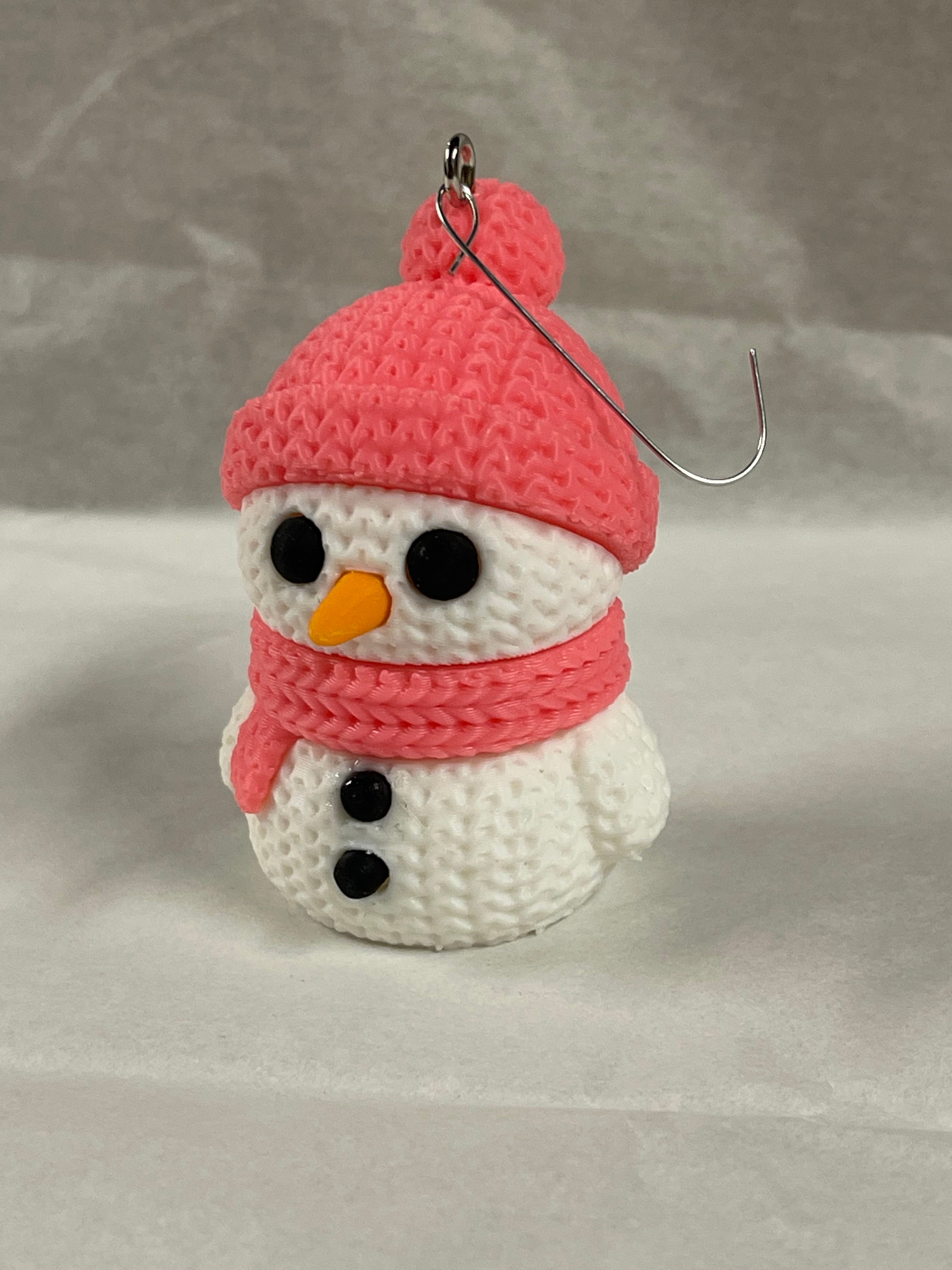 Knitted Snowman Ornament