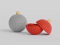 Knitted Christmas Ornament Container - 4 Pack